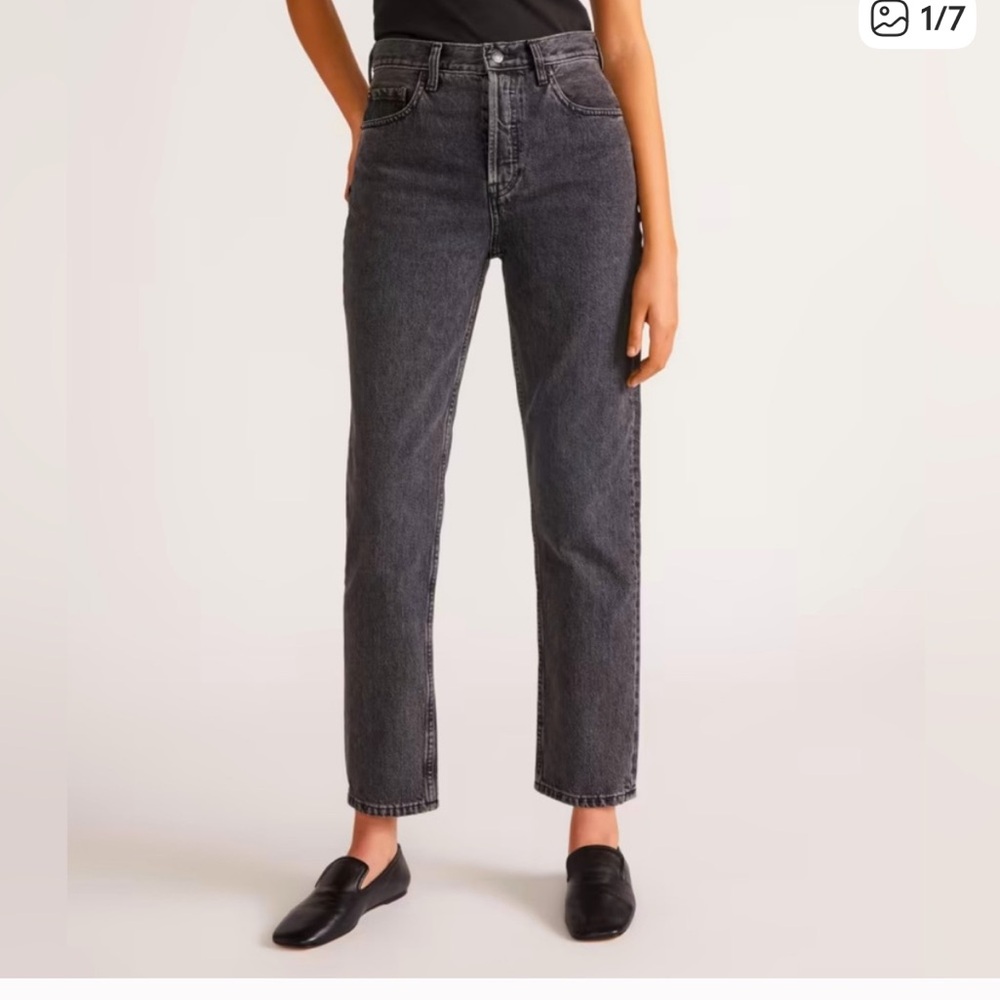 Everlane High Waist Straight Ankle Jean